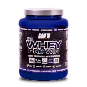 Proteína Whey Pro Win 1 Kg. Dulce de leche 30 Servicios