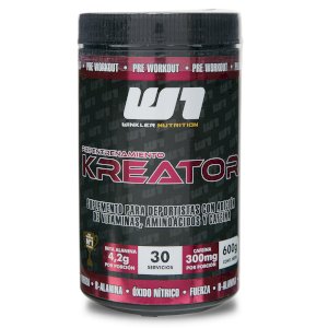 KREATOR PRE-WORKOUT Pre entrenamiento 30 servicios sabor BERRY PUNCH