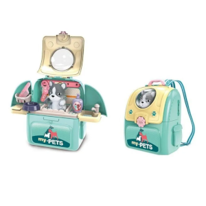 Juguete Set Mochila Peluquería Veterinaria